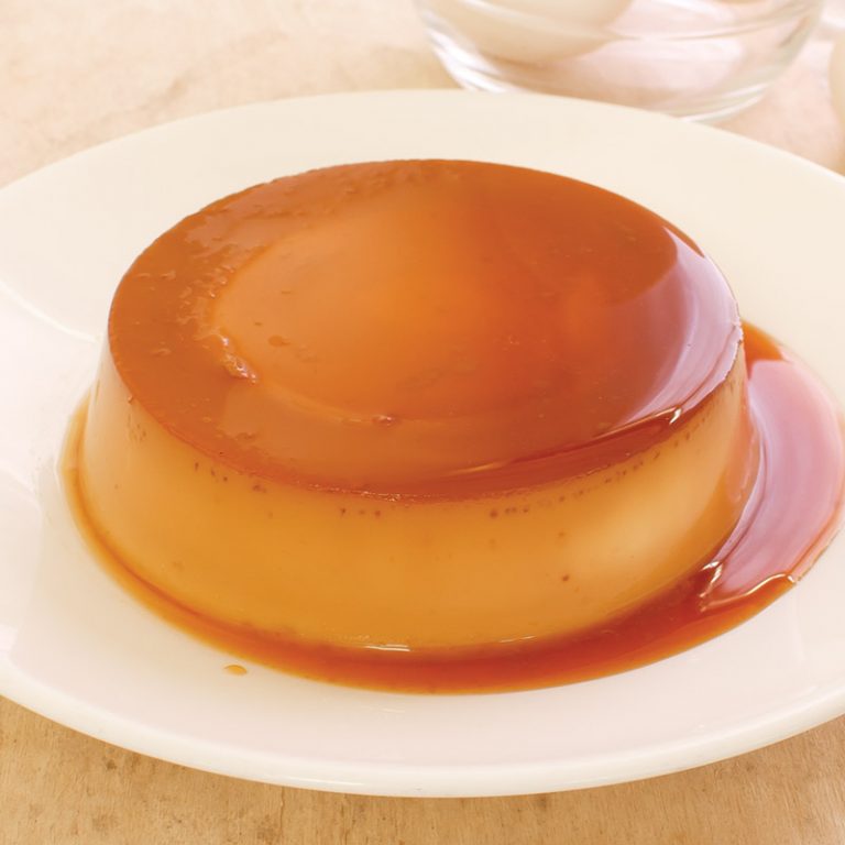 Creamy Leche Flan - Red Platter