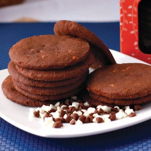 Red Platter Triple Chocolate Cookies